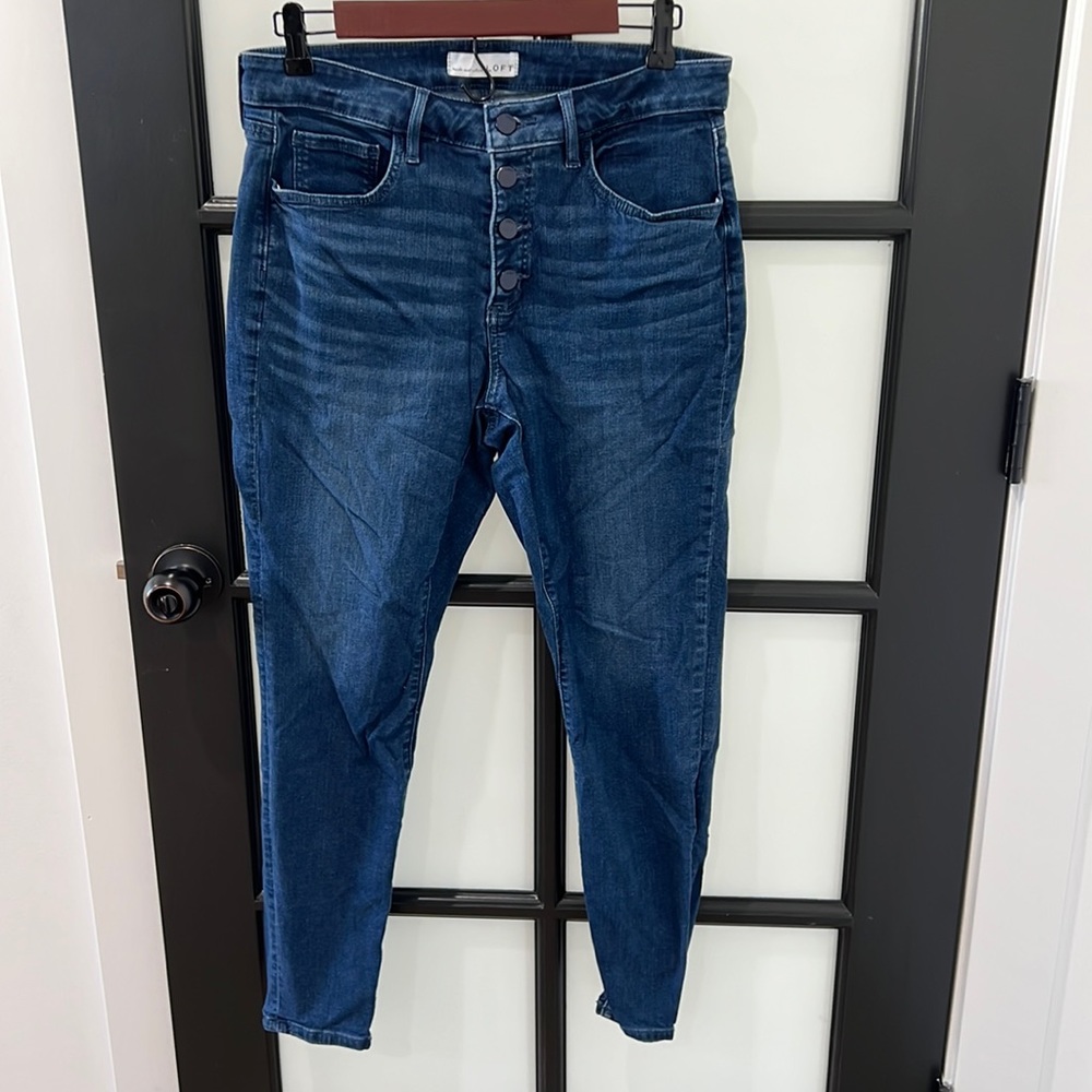 Loft High Rise Curvy Skinny jeans size 8/29